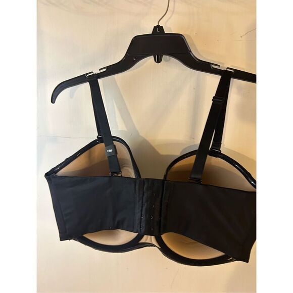 Curvy couture convertible strapless bra 40G rn#137672 black lace 5 hooks bra new - Picture 4 of 5